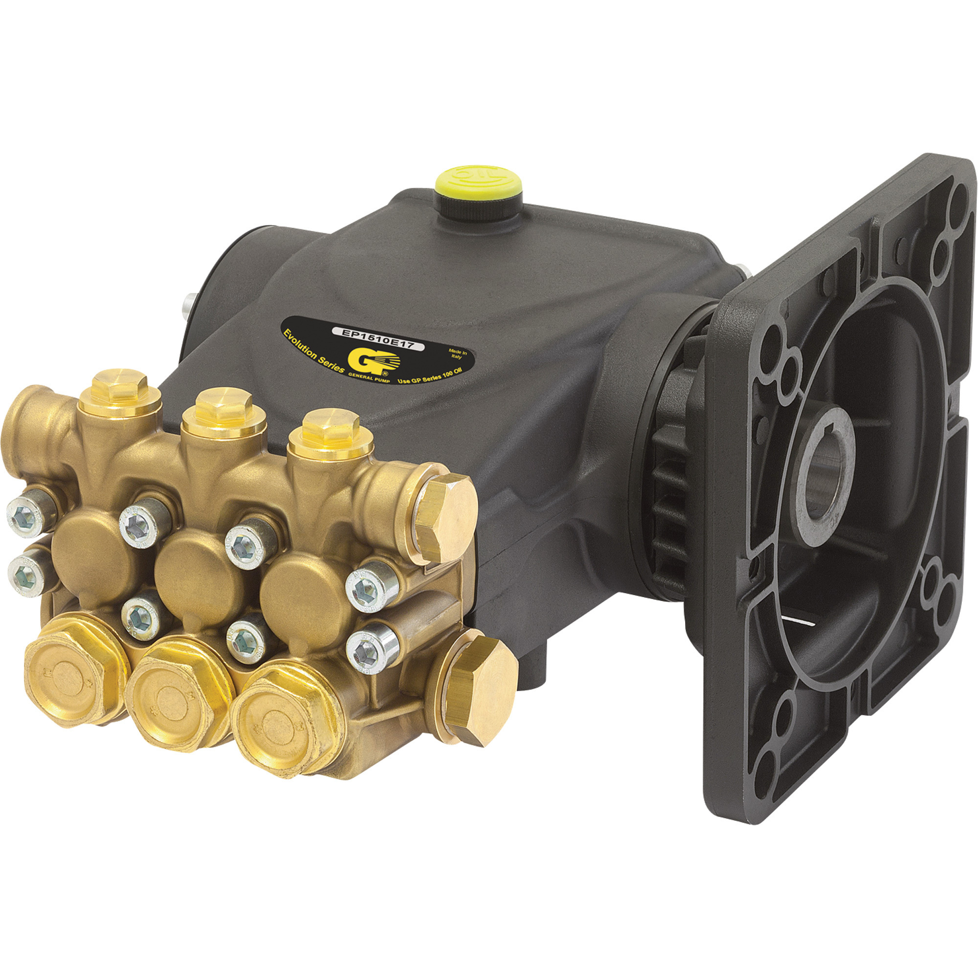 General Pump Triplex Pressure Washer Pump, 3045 PSI, 4.0 GPM, Electric Flange, Direct Drive, Model# EP1812E17